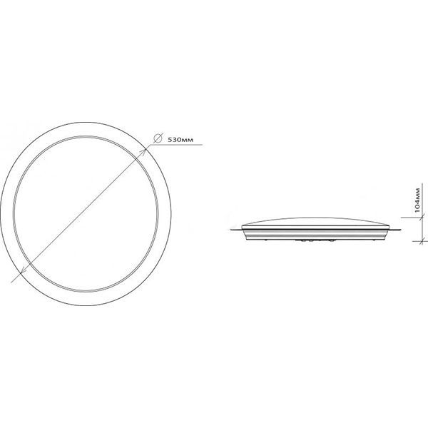 Світильник світлодіодній Hopfen Arion 60R-RGB 60W з пультом ДУ