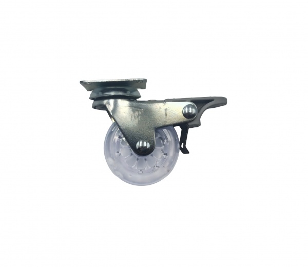 Ролик меблевий поворотний з фіксатором D50 Н68 Burak