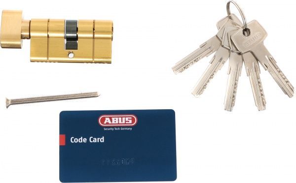 Цилиндр Abus KD6PS 30x30 ключ-вороток 60 мм матовая латунь