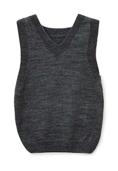 Жилет дитячий для хлопчика ART KNIT 1704 (004) р.140 графіт 