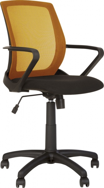 Крісло Nowy Styl FLY GTP BLACK (CH) OH/9 C-11 помаранчевий 