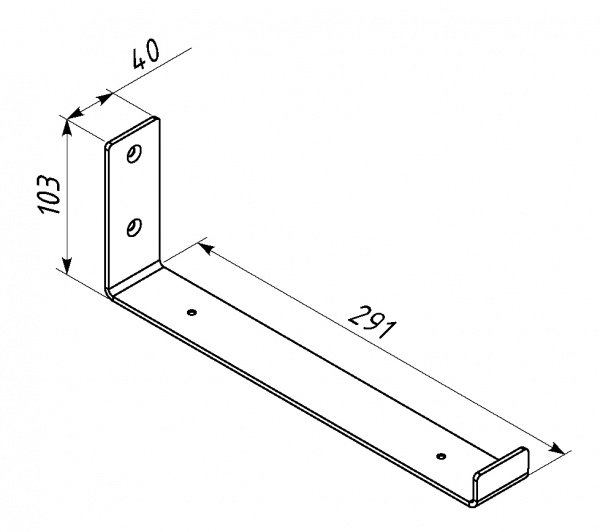 Кронштейн для полиць Valore Гак Loft SW-H-28