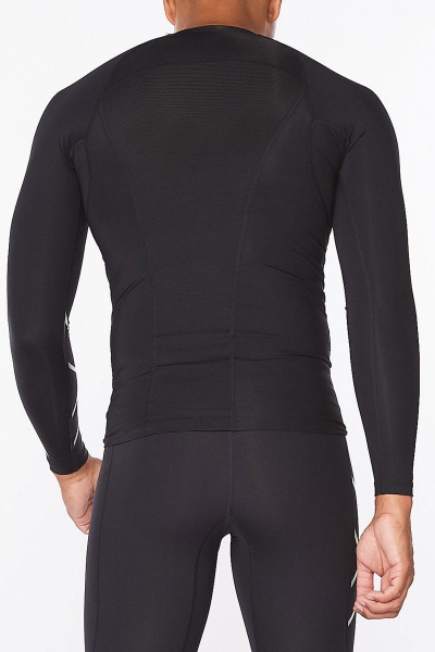 Футболка 2XU Core Compression Long Sleeve MA6398a_BLK/SIL р.S чорний