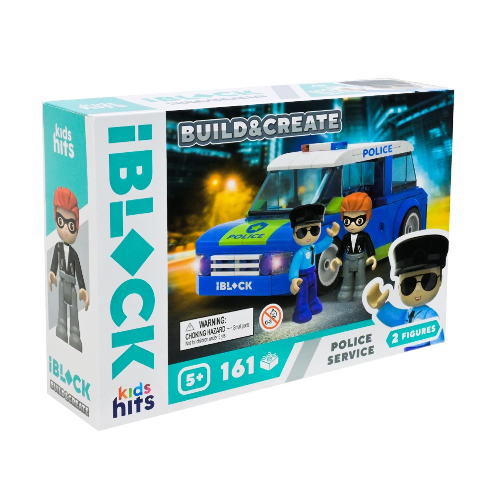 Игрушка-конструктор Shantou Kids hits IBLOCK JUNIOR Полиция 161 дет. KH17/001/2