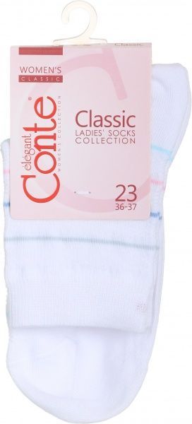 Шкарпетки Conte CLASSIC 15С-15СП 088 р. 23 білий 