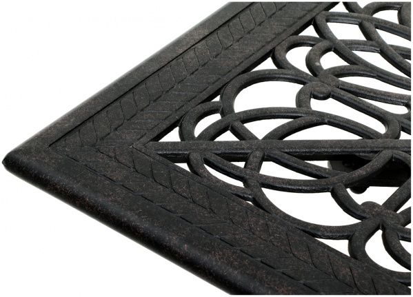 Комплект мебели металлической стол и 8 кресел черный 