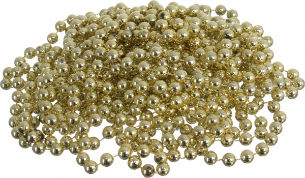 Бусы для елки 8 мм 8 м в ассортименте