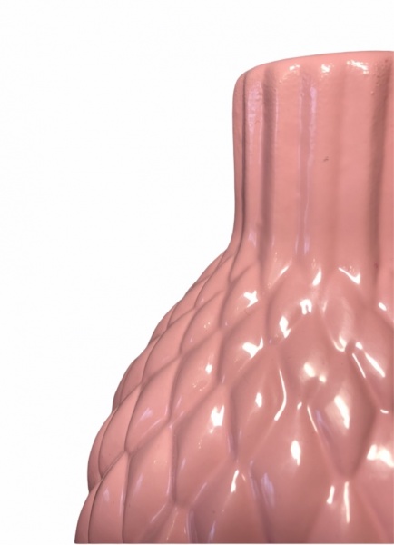 Ваза керамічна Nana ceramics Квін 26 см рожевий глянець 