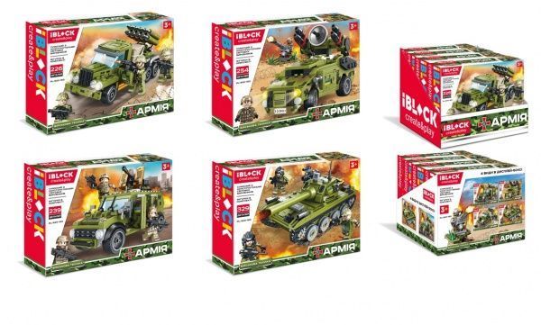 Конструктор Iblock Армия, 4 вида в ассортименте PL-920-163