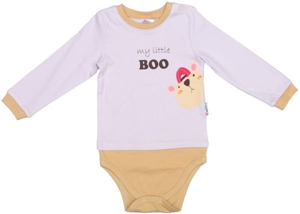 Боди Colibrі с длинным рукавом my little boo р.62 бежевый/соломенный CLB004 