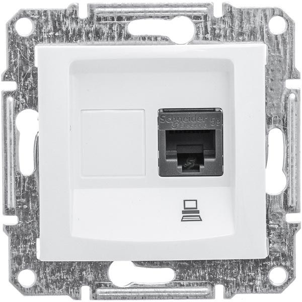 Розетка компьютерная Schneider Electric Sedna RJ45 CAT5e белый