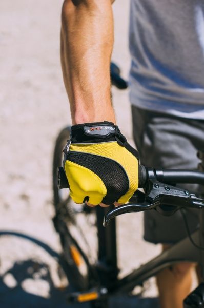 Велоперчатки PowerPlay 5037C_Yellow желтый
