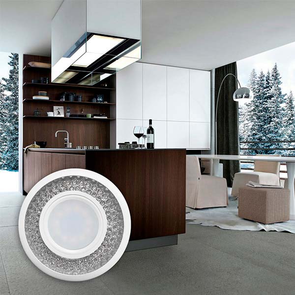 Светильник точечный LightMaster CL 7094 MR16 с led-подсветкой 3 Вт G5.3 4000 К прозрачный/белый 