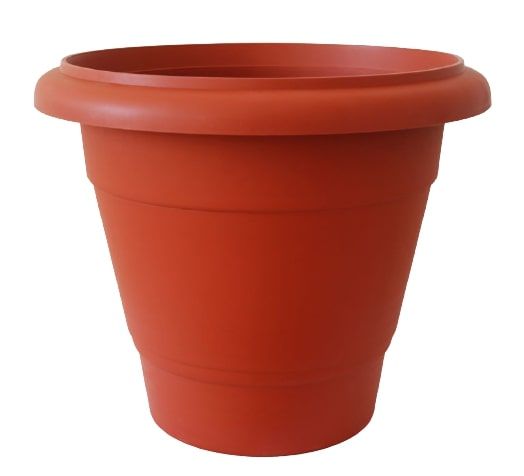 Горщик пластиковий ММ-Пласт Лаура 43 круглий 23 л теракотовий 