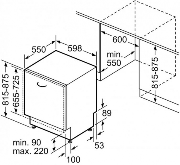 Вбудовувана посудомийна машина Bosch SMV2ITX14K