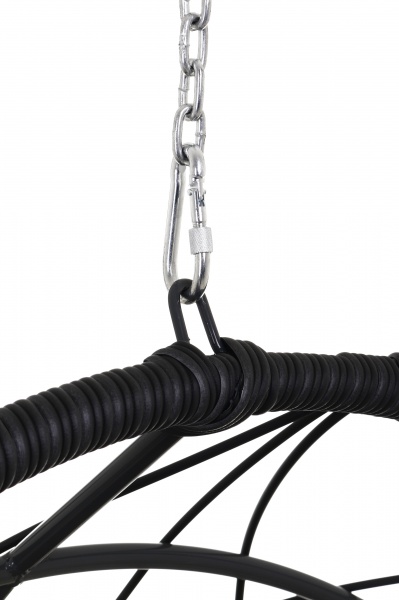 Кресло-кокон Сфера плетение орегон темный антрацит