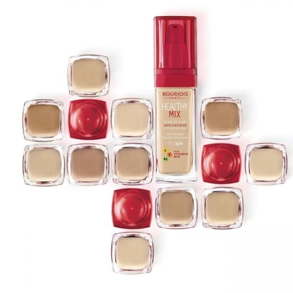 Тональная основа Bourjois HEALTHY MIX витаминное сияние №55 темный беж 30 мл