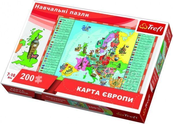 Пазл Trefl Карта Європи TFL-15530