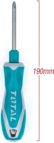 Викрутка зі змінними насадками Total 9 предметів ×190 мм THT250906