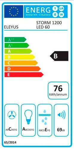 Витяжка Eleyus Storm G 1200 LED SMD 60 BL