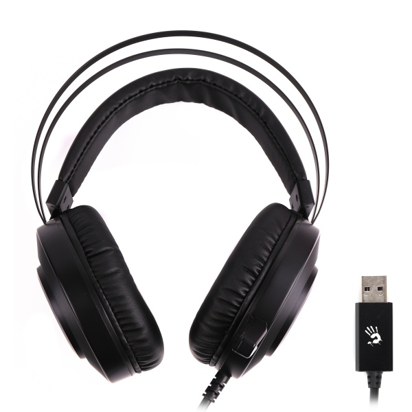 Навушники A4Tech (G521 Bloody (Black)) Hi Fi, 7.1 підсвічування 7 кольорів, USB 