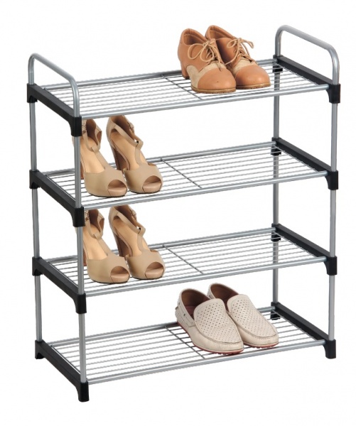 Полиця для взуття 4 рівні 300x630x760 мм сірий 