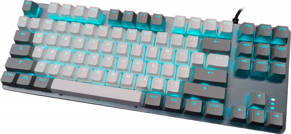 Клавіатура ігрова Aula F3287 (6948391240954) Mechanical keycap KRGD blue EN/UA gray/white 