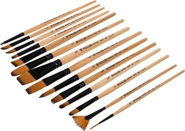 Набор кистей 1115-14 Craftart синтетика 14 штук 