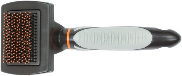 Щетка-пуходерка TRIXIE с пластиковой ручкой и шариками 7х16 см 24141