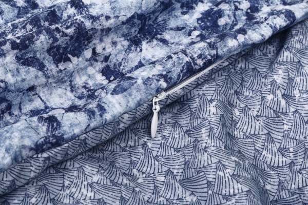 Комплект постільної білизни Marzan сімейний синій Lameirinho 