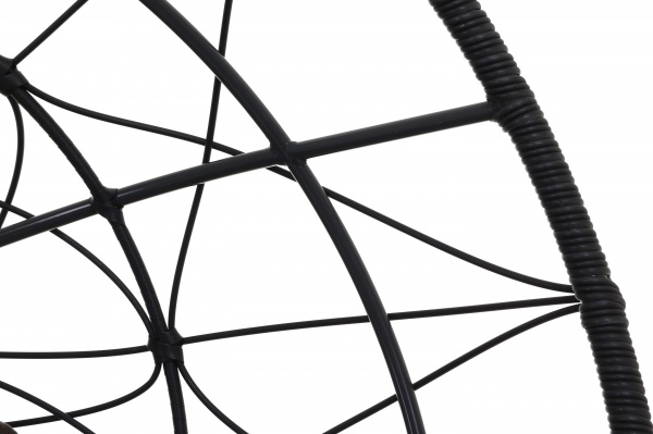 Кресло-кокон Сфера плетение орегон темный антрацит