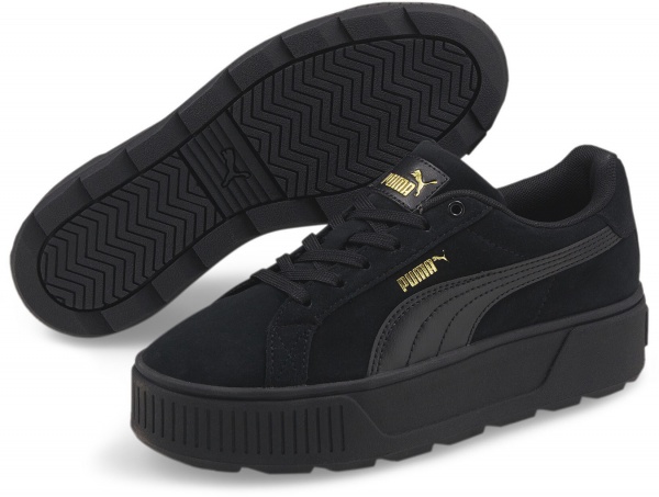 Кроссовки Puma KARMEN PUMA BLACK-PUMA TEAM GOLD 38461401 р.38,5 черный