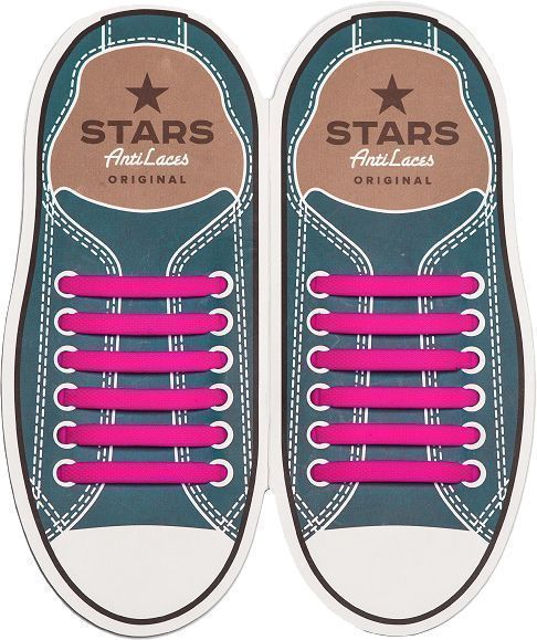 Шнурки силіконові AntiLaces Classic SP565 рожевий 