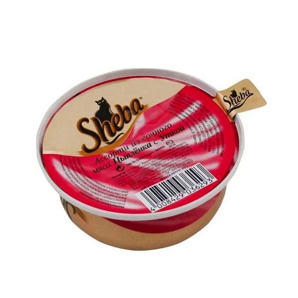 Корм Sheba утка курица 80 г