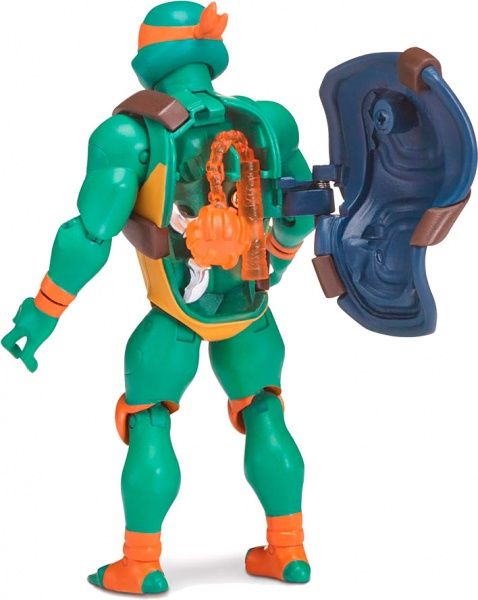 Фигурка TMNT серии «Эволюция Черепашек-Ниндзя» с боевым панцирем - Микеланжелло (12 см) 