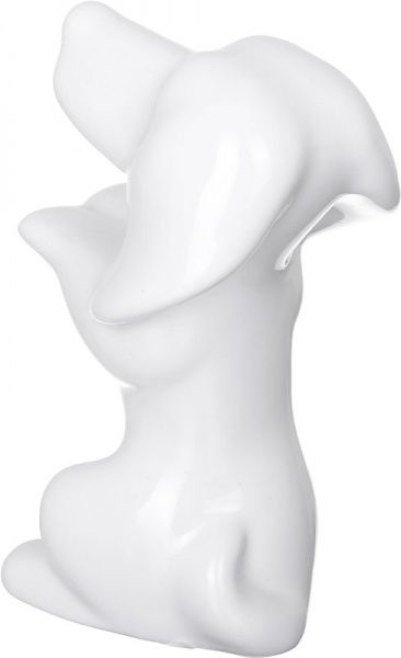 Подставка Такса 13 см белая