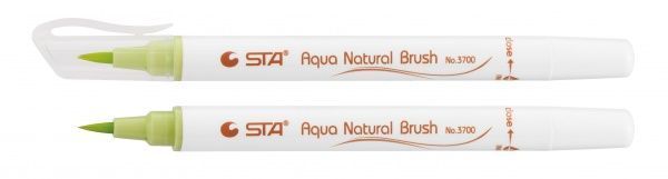 Маркер акварельний STA пензлик AQUA NATURAL BRUSH STA3700-43 лимонно-зелений 