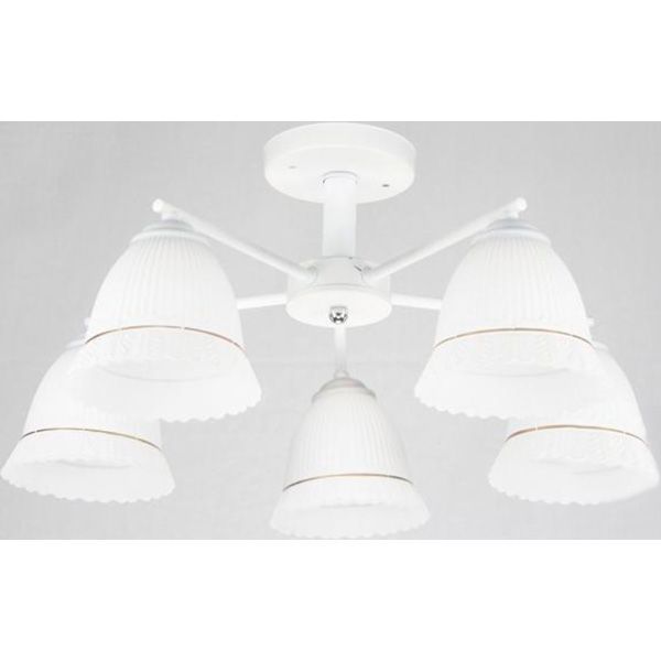 Люстра Геотон А522-5 5x60 Вт E27 белая