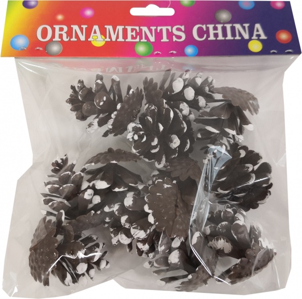 Декорация Dalian Everglory шишка 16 см коричневый EYW17231