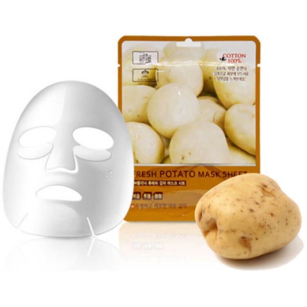 Маска тканевая для лица 3W Clinic Картофель Fresh Potato Mask Sheet 23 мл