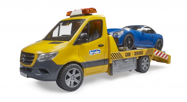 Іграшковий набір Bruder MB Sprinter евакуатор з родстером 1:16 02675