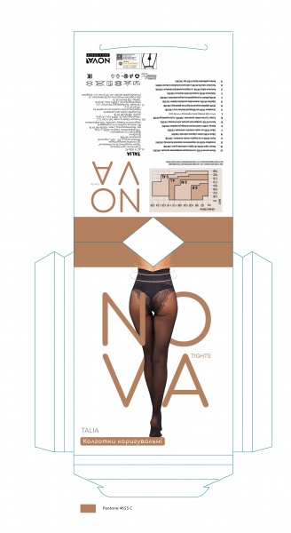 Колготки женские Nova Talia 40 den р. 4 бежевый