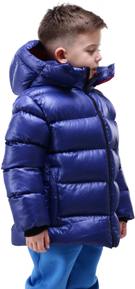 Куртка-пуховик для хлопчиків Luna Kids р.134 темно-синій 203MHAA008