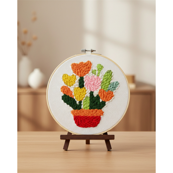 Набор для ковровой вышивки Brushme Горшок счастья