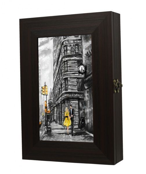 Ключница SvitArt F-407a, коричневая