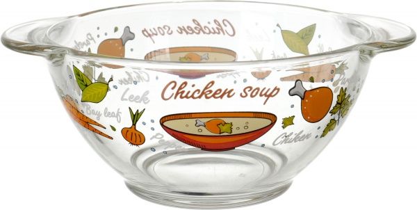 Бульйонниця з ручками Смачний супчик 560 мл Luminarc