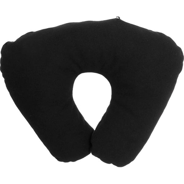 Подушка-подголовник Kerdis Подкова черная текстиль 