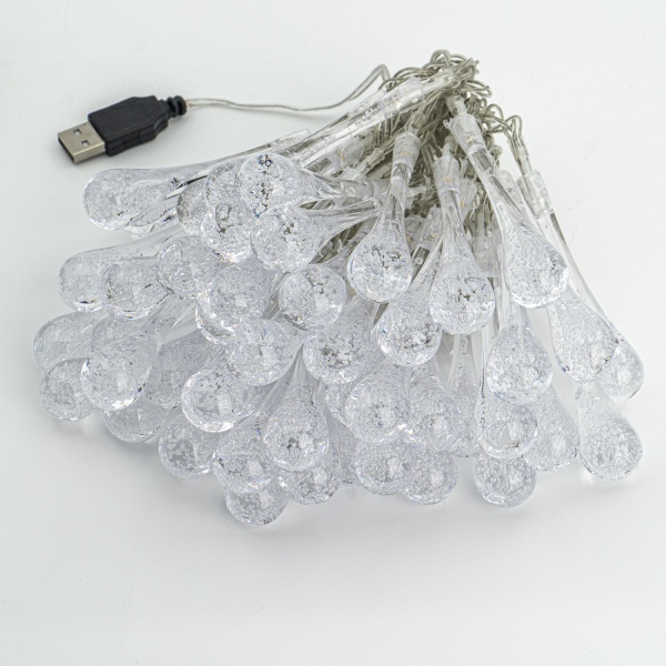 Декоративная гирлянда Altalusse (INL-2709U-50 Warm) встроенный светодиод (LED) 50 ламп 7,5 м 