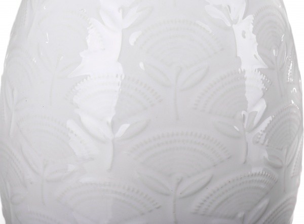 Ваза керамічна Lotus DLP20242A 19 см біла 