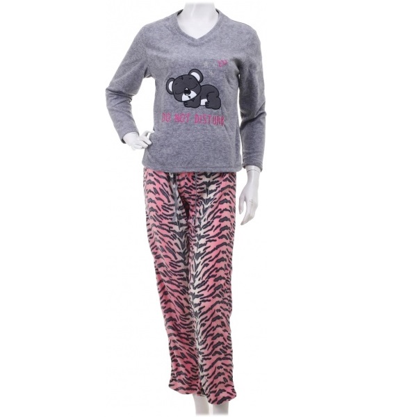 Костюм домашний женский La Nuit Home Do not disturb р. M светло-серый 